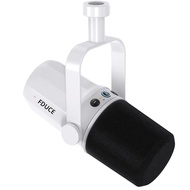 FDUCE SL40 + USB/XLR ชุดไมโครโฟนแบบไดนามิกพร้อมเอาต์พุตชุดหูฟังในตัว/ฉนวนกันเสียง/ขาตั้งแขน สําหรับ 