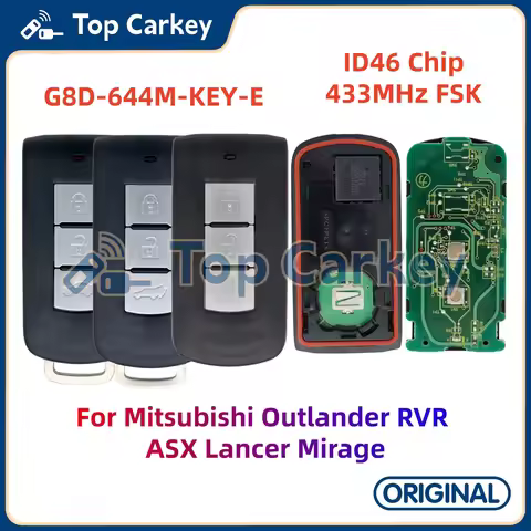 TopCarkey G8D-644M-KEY-E Original Smart Remote Key ID46 Chip 433MHz for Mitsubishi Outlander RVR ASX