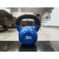 AiMeiShi premium rubber-coated electrostatic steel kettlebell 15kg