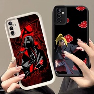 DJ-6 Anime Uchiha Silicone Casing black and white for Samsung A35 A34 S25 S24 A24 A17 A26 A25 FE Ult