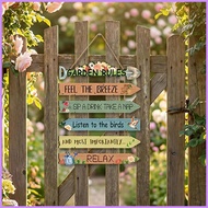 Funny Garden Rules Sign Rustic Yard Plaques Decor Garden Rules Wall Sign for Outdoor Porch Yard Shed