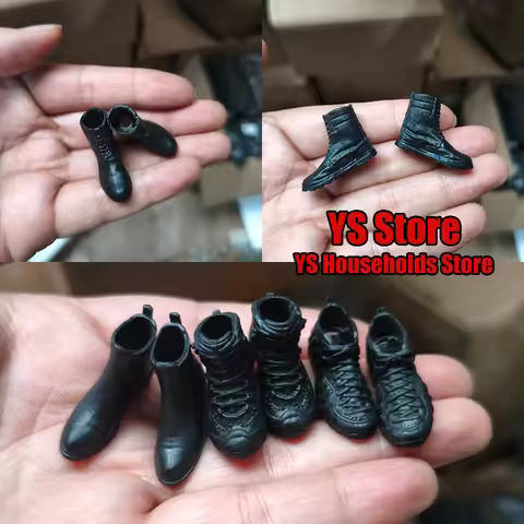 6inch+Toys 1/12 Man Soldier Leather Shoes Sneakers Sports Mountaining Shoes Unpainted Model Toys Acc