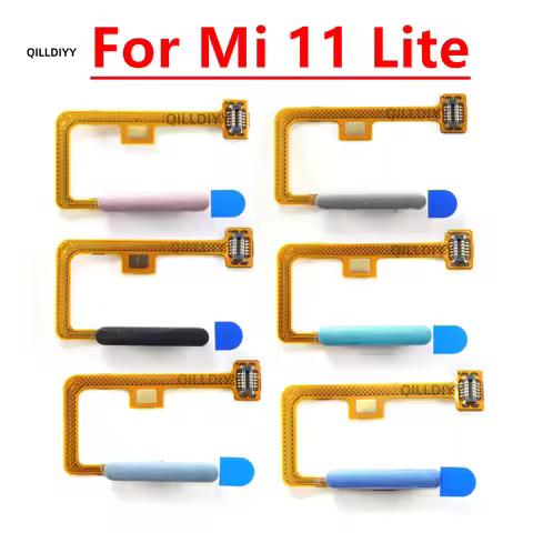 For Xiaomi Mi 11 Lite 4G 5G Power Button Fingerprint Sensor Flex Cable Replacement Repair Parts