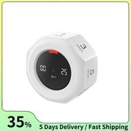Multi-Hexagon Cube Timer 90-Minute Sensor Digital Timer with LED Screen 7 Set Time Management Tools 