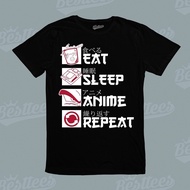 Japanese Anime Manga Eat Sleep Repeat T-Shirt