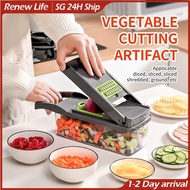 Vegetable Cutter Shredder Chopper Grater Slicer with Basket and Container/ Cutter For Fruits Vegetab