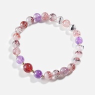 化太歲 | 超級七鴿血紅草莓晶14K包金水晶手鍊 超七 Super Seven