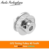 Timing Pulley GT2-6mm 40 Teeth Bore 6.35mm for 6mm GT2 Belt