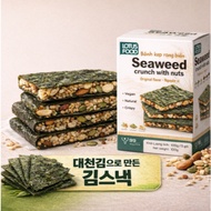 Korean Seaweed Nut Crunch Snack Daecheon Gim Crispy Healthy Snack Nut Mix Seaweed Chips Original Fla