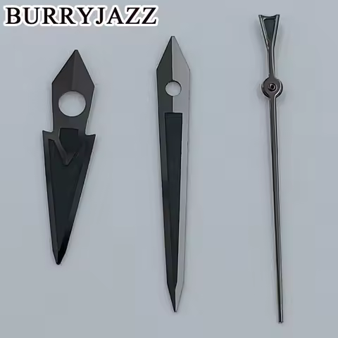 BURRYJAZZ NH35 NH36 NH38 7S26 7S36 4R35 4R36 Watch Hands Black Grey Hands Green Luminous