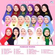 Tudung Sekolah Awning Scuba / Tudung Si Comel