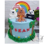 Kue Ulang Tahun Beruang / Bear Cake / Teddy Bear Cake / Kue Ultah Cust