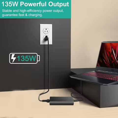 135W AC Charger for Acer Nitro 5 Gaming Laptop AN515-51 N18C3 AN515-41 AN515-53 AN515-52 Aspire 7 Ad