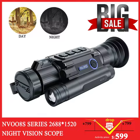 PARD NV008S/LRF Hunting Night Vision 50mm/70mm Lens Ballistic Calculator Waterproof without Laser Di