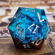 Dungeons and Dragons DND Dice D20, Mountain Dice D&D 33MM Oversized D20 Single Sharp Edge Resin (Cof