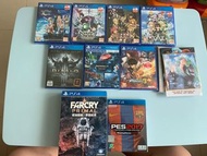 PS4 全新未開封遊戲7隻，加2隻已開封遊戲 （PS5光碟機可玩）