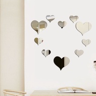 Acrylic Mirror Love Wall Sticker Wallpaper Home Decor