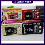 KEDATANGAN BARU Radio Waxiba XB-864BT-S FM Vintage AM SW Radio Klasik Boleh Dicas Semula Mudah Alih
