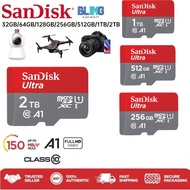 SanDisk Ultra Class 10 Micro SD Card 150MBS 140MBS 120MBS 98MBS A1 (64GB/128GB/256GB)