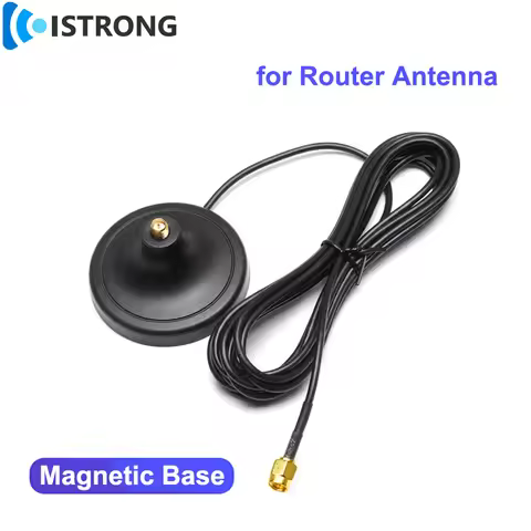 2G/3G/4G/5G Router Network Card Antenna Magnetic Base With 3m Extension Cable RG174 SMA Connector Le