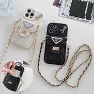 Huawei P20 P20Pro P30 P30Pro P40 P40lite Nova7se P40Pro P50 P50Pro P60 P60Pro Mate20 Mate20Pro Phone Case Diamond Studded Makeup Mirror Strap Card Bag TPU Soft Cover