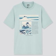 愛日貨現貨 uniqlo Hokusai colors 葛飾北齋 UT恤 富士山 浮世繪 藍色M號 436978