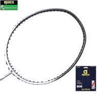Apacs Nano Fusion Speed 722【Install with String】Apacs Elite III (Original) Badminton Racket -White Matt(1pcs)
