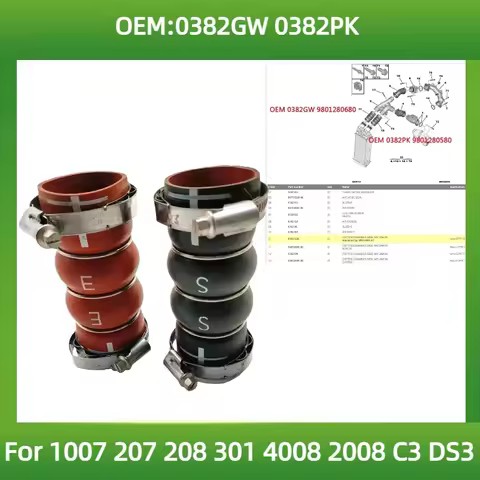 suitable for Peugeot 207 208 301 4008 2008 for Citroen C3 DS3 DISTRIB CHAMBER SIDE AIR UNION 0382GW 