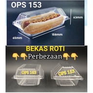 OPS - 153 Benxon Plastic Tray with Lock (50pcs+-) Hot Dog Box - Bekas Sausage  OPS 153 - Bekas Putu