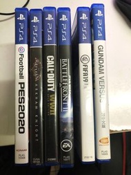 PS4 遊戲 (Batman, Gundam Versus, COD, Fifa, Pes)