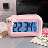 H&Z Desk Decorations Table Clock Bedroom Decoration Led Digital Alarm Clock Data Times Calendar Elec