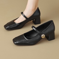 New French High-heeled Shoes Female Pointed Professional Work Shoes Female Temperament Fairy Style T