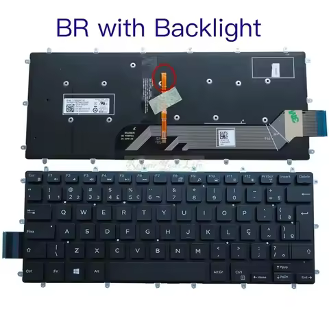 % New Keyboard PT-BR Brazil French 13-5379 5368 P69G 13 5000 5578 7368 7378 0CP6P7 04H2XV X02KX CP6P