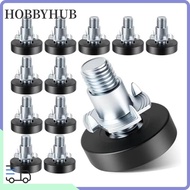 HOBBYHUB 8PCS Furniture Leveling Feet, Adjustable Table Feet Screw on 1/4In Thread Levelers,  Furnit