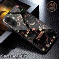 HP Softcase Glass Samsung A07 - Phone Case - Softcase Samsung A07 Luxurious Elegant full cover