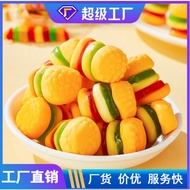 Yifa Bulk Burger Gummy QQ Candy Marshmallow Wedding Candy Casual Snacks Bulk Snacks Wholesale Free S