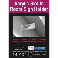 Acrylic Room Sign Holder