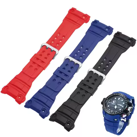 GWN-1000 Resin strap For Casio G-SHOCK 5371 GWN-1000B GWN 1000 Men Replace silicone watch strap spor