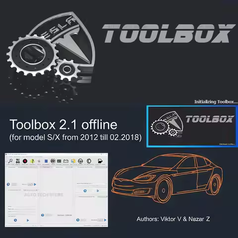 ForTesla Toolbox 2.1 Model X / S detection diagnostic software Proxy offline 2012-2018 firmware befo