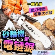 升級自動加油 砂輪機變電鋸 鏈鋸 電鏈鋸 拋光機 打磨機 角磨機 砂輪機轉換頭 砂輪機 電鋸 鋸條 電鋸轉換頭