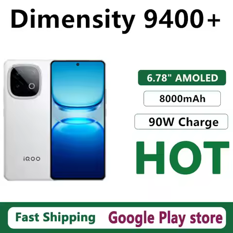 Original Vivo Iqoo Z10 Turbo Plus Mobile Phone Dimensity 9400+ OTA 6.78" AMOLED 144HZ 8000mAh Batter