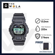 (2 Years Warranty) Casio G-Shock Men Digital Watch GD-350-8 Grey Resin Strap