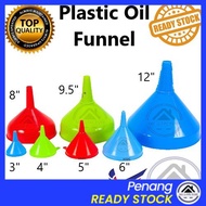 Wecareyou20 Plastic Funnel 3''-12'' Essential Oil Corong Minyak Oil Funnel Petrol Funnel Perfume Liq