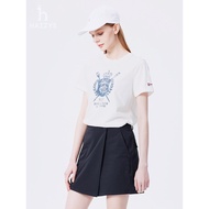 Hazzys Women's Crew Neck Short Sleeve T-shirt - 100% Cotton Soft Fabric