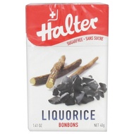 Halter Liquorice Sugar Free Candies, Without Sugars, Not Harmful to Teeth, 40g