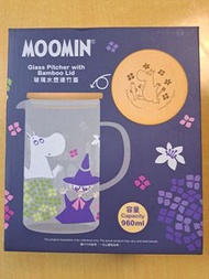 MOOMIN 玻璃水壺 竹蓋
