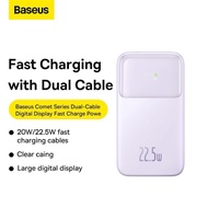 【CCC Certified Power Bank】Baseus 22.5W 3C Dual Cable Power Bank 10000mAh Super Large Capacity Cable 