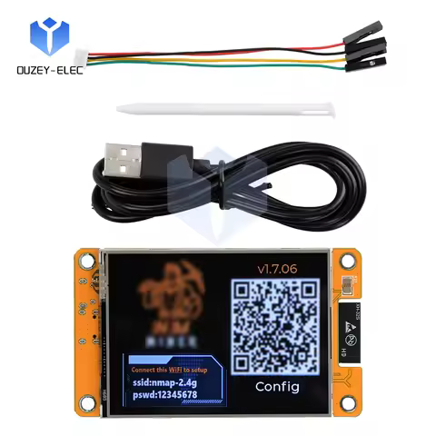 ESP32-D0WD-V3 WiFi Bluetooth Development Board DIY Small Game Kit 1060KH/s Arithmetic Onboard 2.8-in