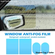 2 Pcs Car sticker Rainproof Film for Car Rearview Mirror Car Rearview Mirror Rain Film Clear