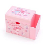 MY MELODY 日版 桌上 筆筒 收納盒 附鏡 抽屜 儲物盒 小櫃桶